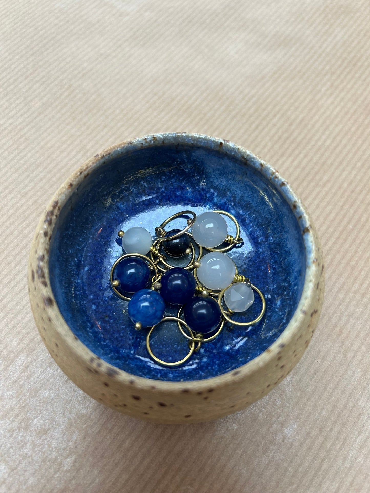 Maskemarkørsæt i keramik skål