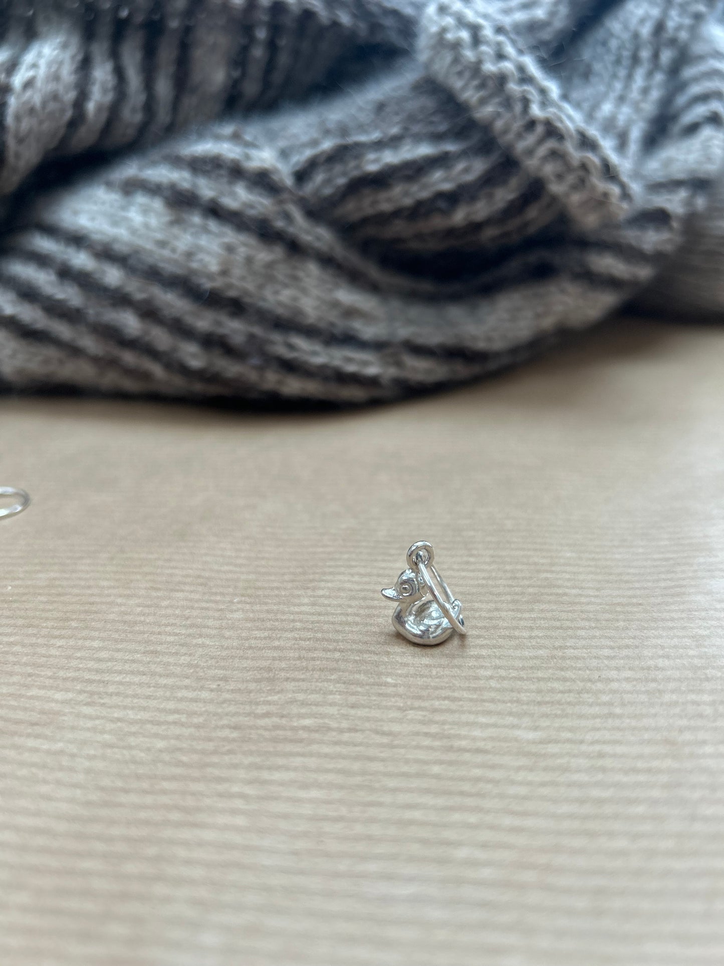 Lille Ælling maskemarkør i sølv