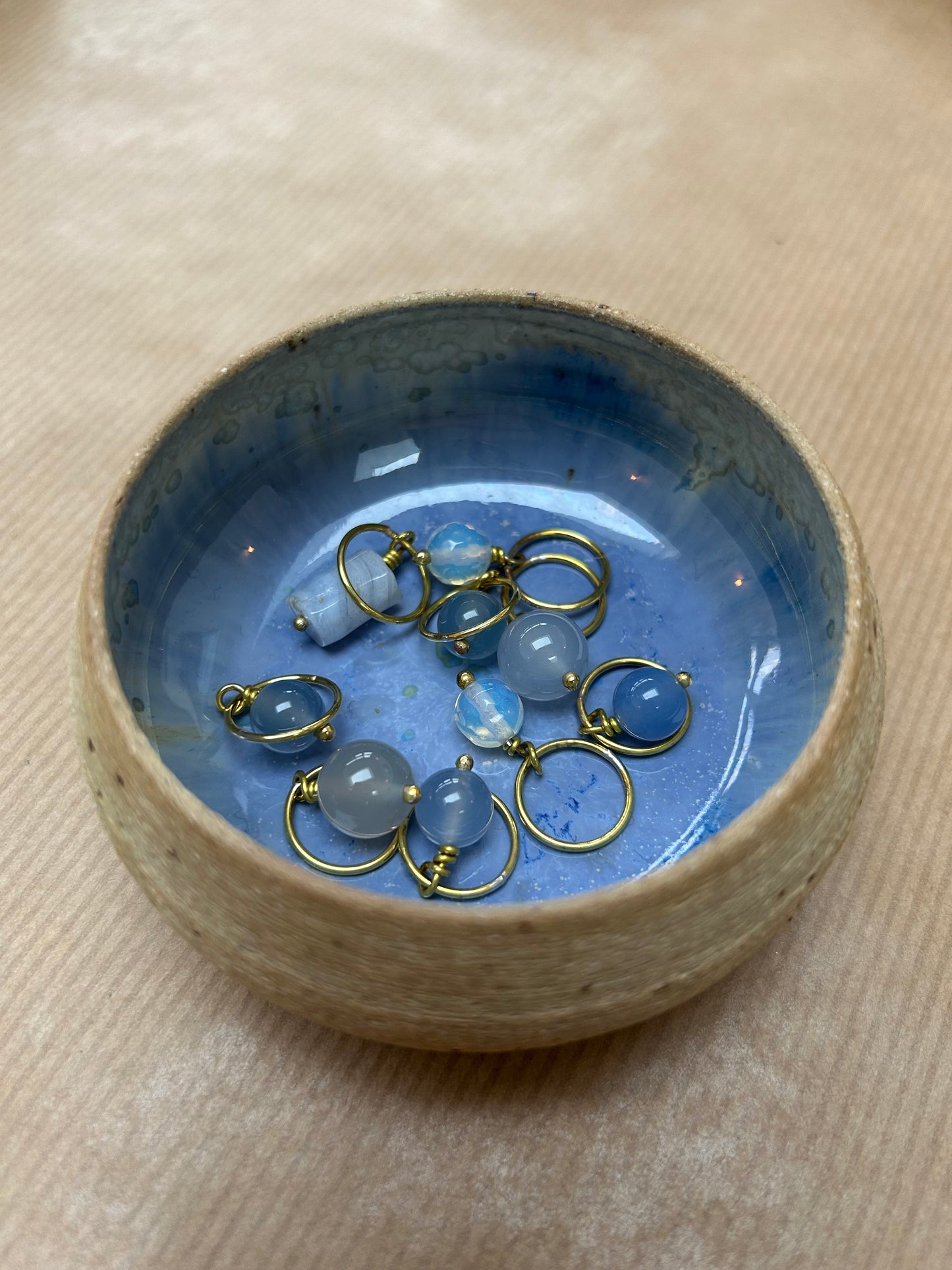 Maskemarkørsæt i keramik skål