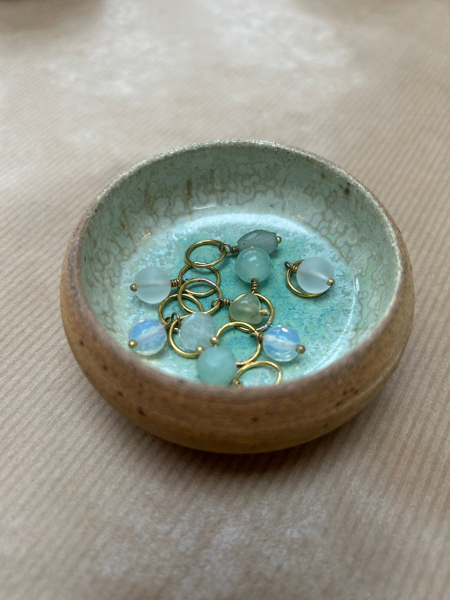 Maskemarkørsæt i keramik skål