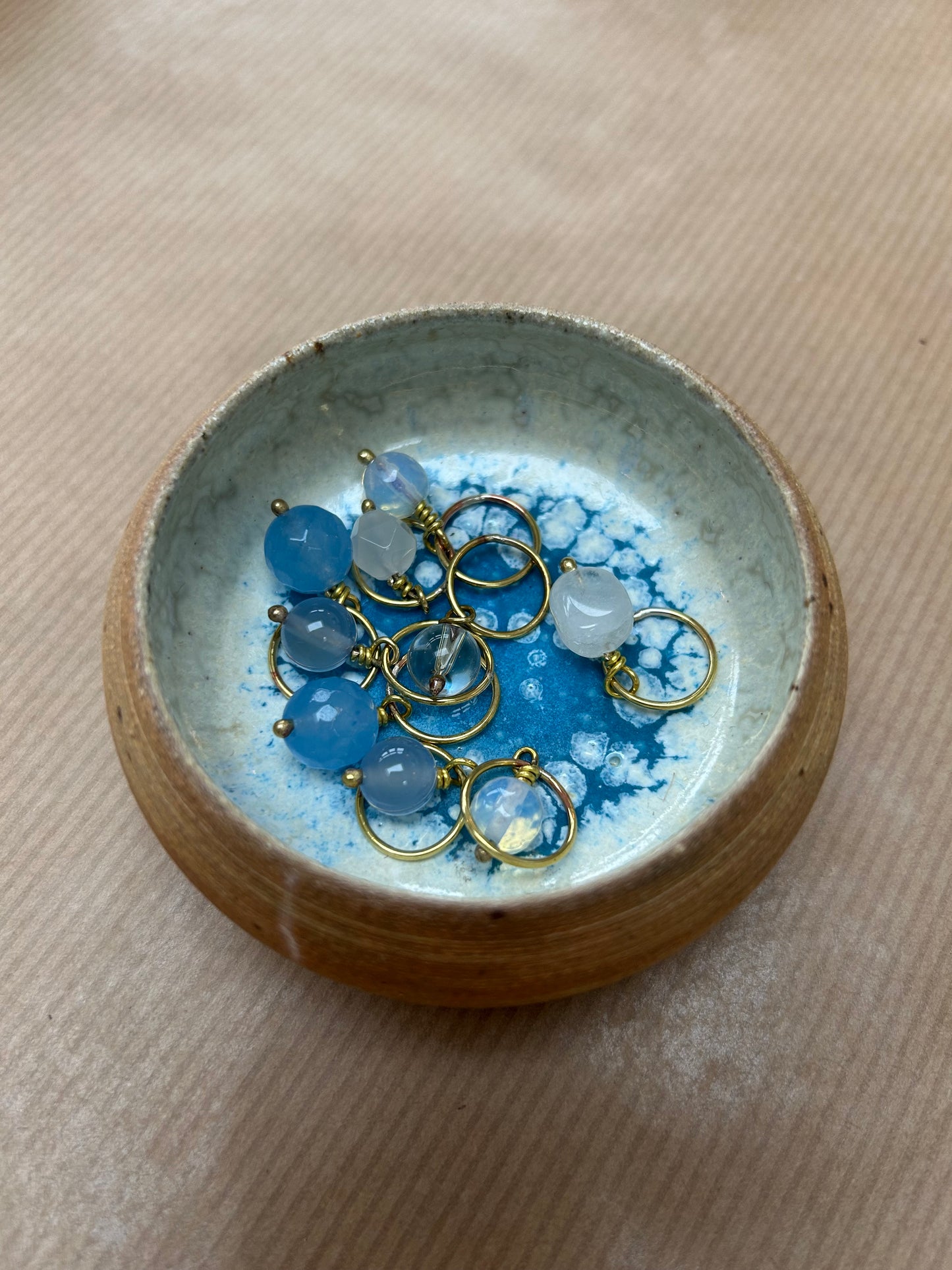 Maskemarkørsæt i keramik skål