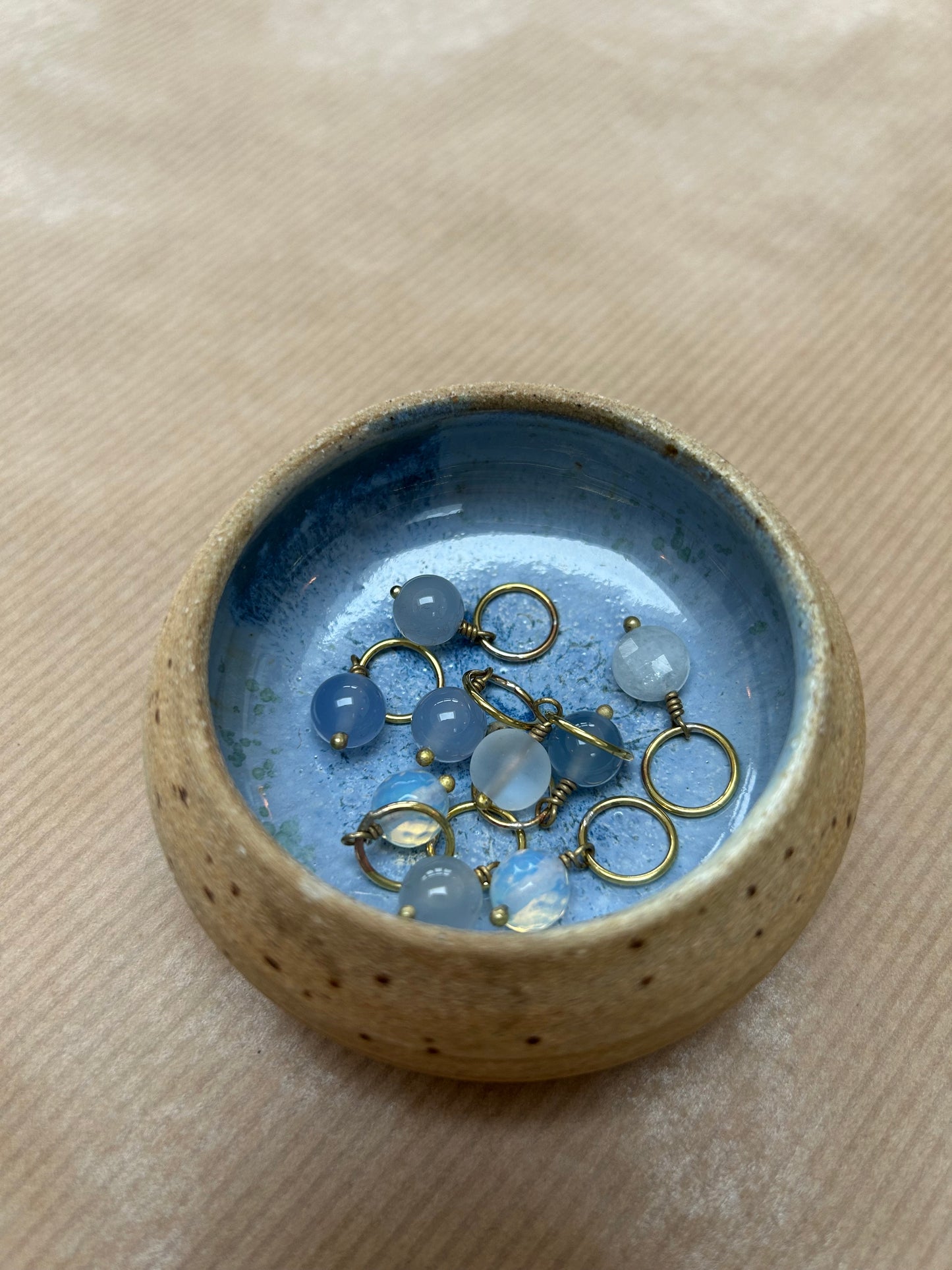 Maskemarkørsæt i keramik skål