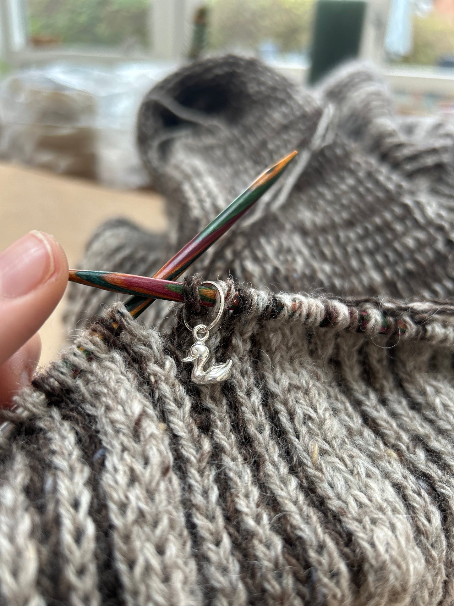 Lille Ælling maskemarkør i sølv