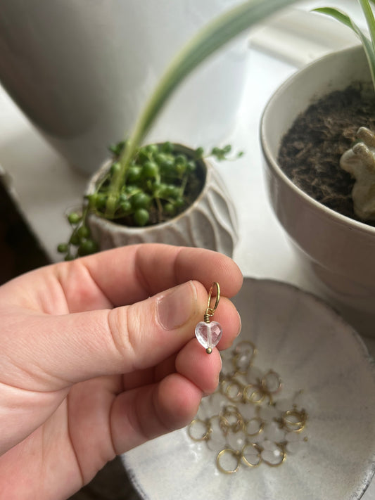 Maskemarkør - bjergkrystal hjerte