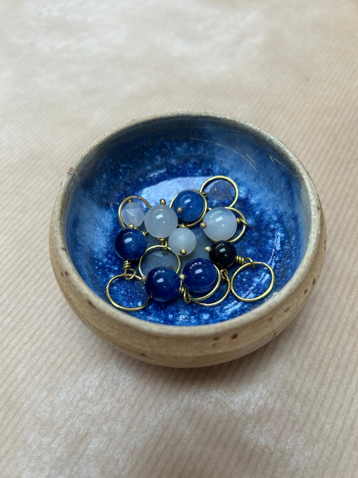 Maskemarkørsæt i keramik skål