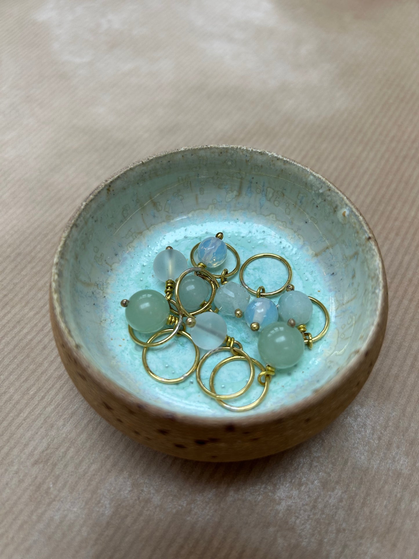 Maskemarkørsæt i keramik skål