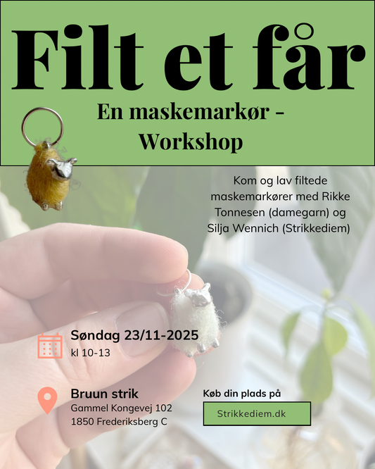 WORKSHOP "Filt et får" - en maskemarkør workshop